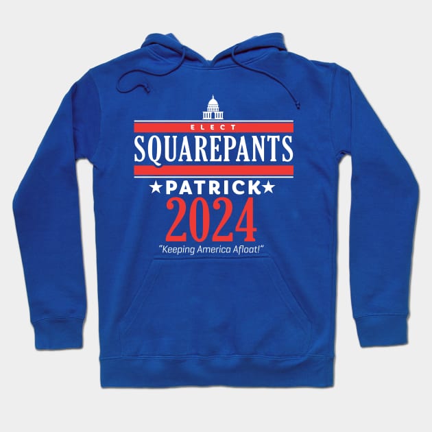 Squarepants Patrick 2024 Hoodie by MindsparkCreative